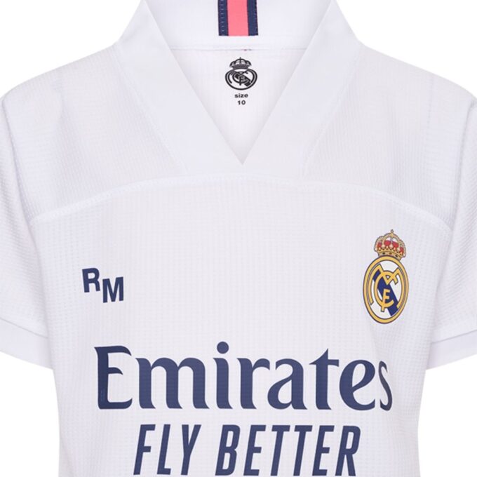 Real Madrid thuis tenue kids detail