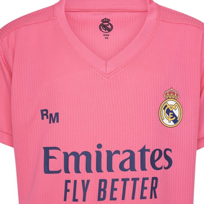 Real Madrid uit tenue kids detail