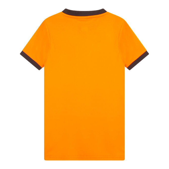 Oranje jongens voetbaltenue shirt achter