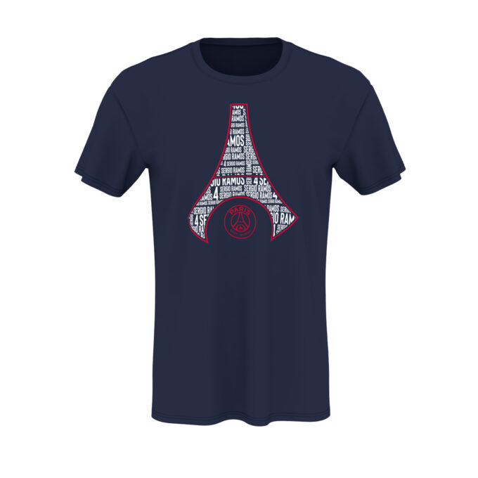 PSG Ramos 'Eiffel' t-shirt voorzijde