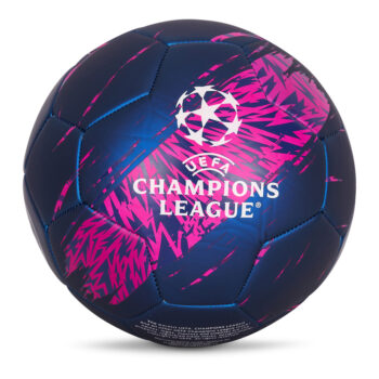 Champions League voetbal metallic blue voorkant