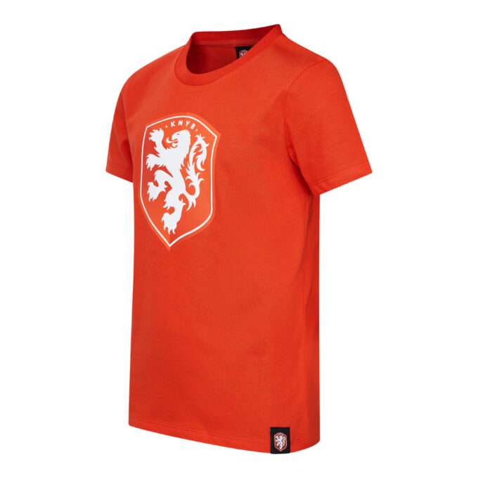 KNVB T-shirt big logo oranje kids