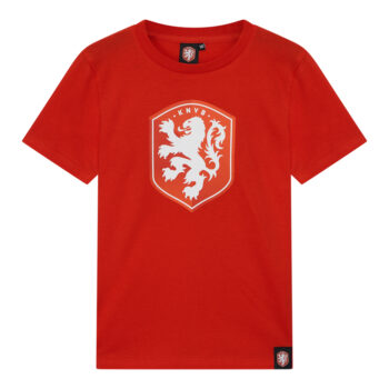 KNVB T-shirt big logo oranje kids