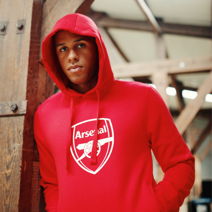 Arsenal hoodie voor heren sfeer foto