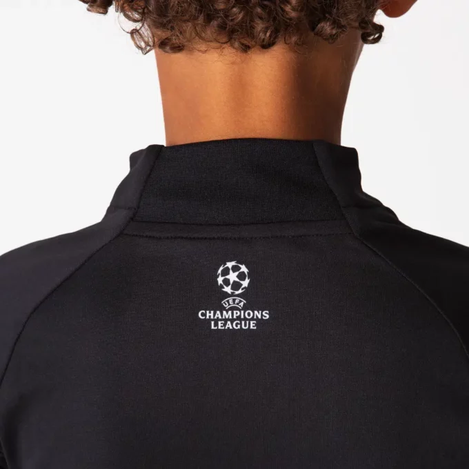 Champions League trainingspak kids zwart detail achter