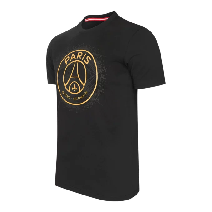 PSG big logo t-shirt zwart schuin