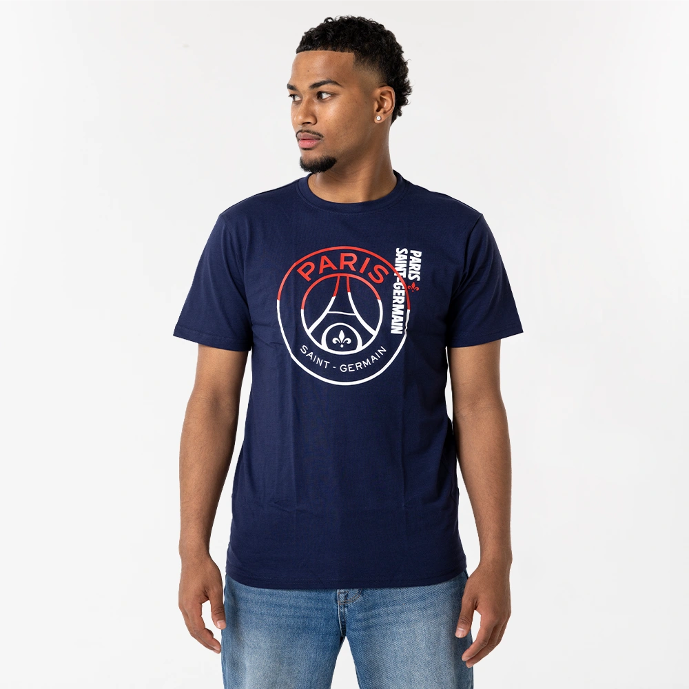 PSG lifestyle t shirt blauw model 2