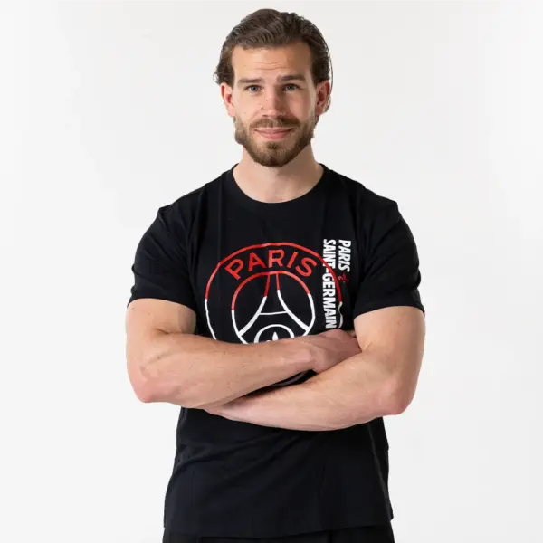 PSG lifestyle t shirt zwart model 2