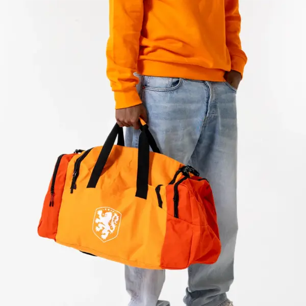 KNVB sporttas oranje voorkant model 3