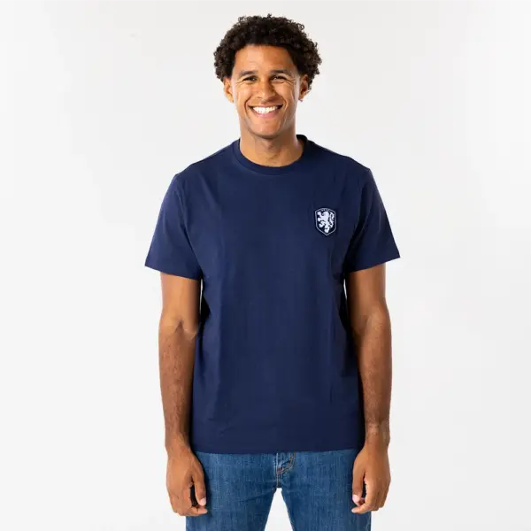 Nederlands elftal logo T-shirt navy blue