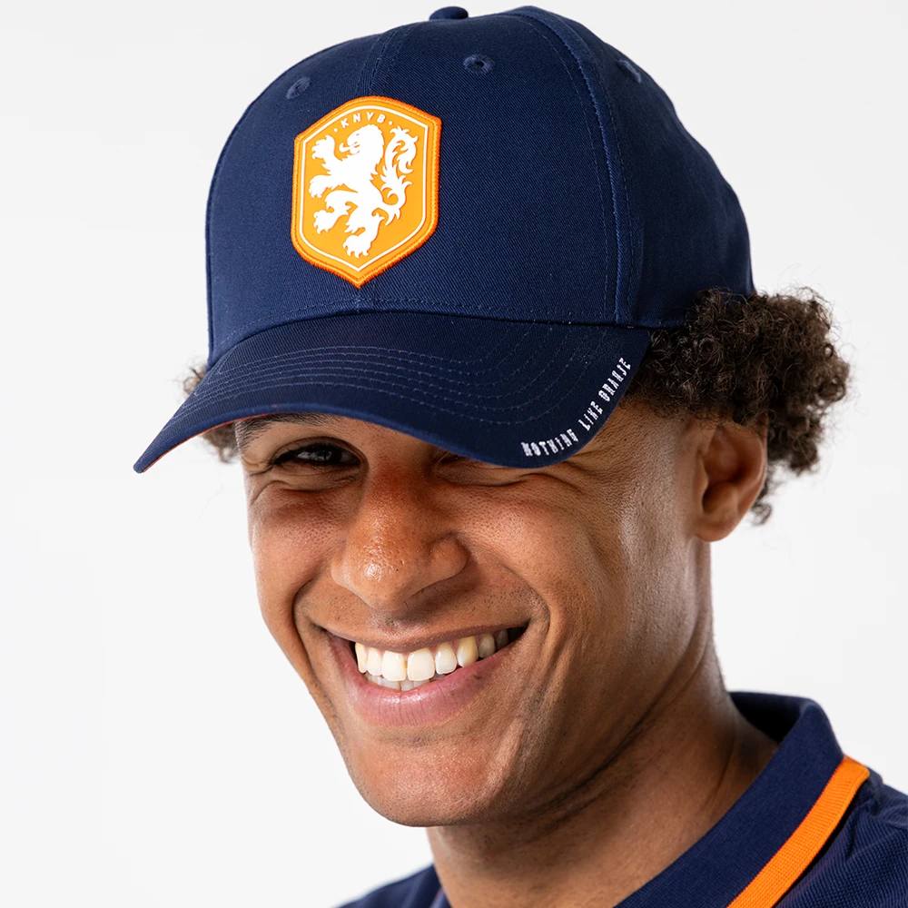 Nederlands elftal logo pet blauw