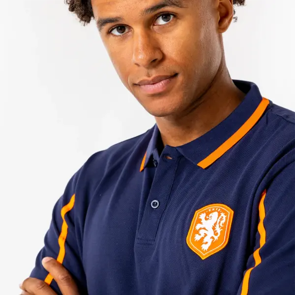 Nederlands elftal logo polo navy blue model 2