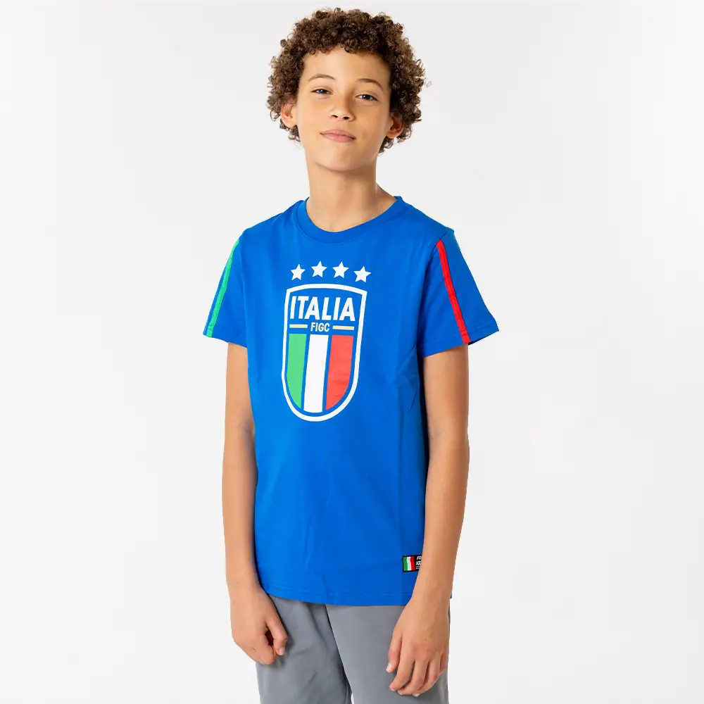 Italie big logo t shirt kids model 2