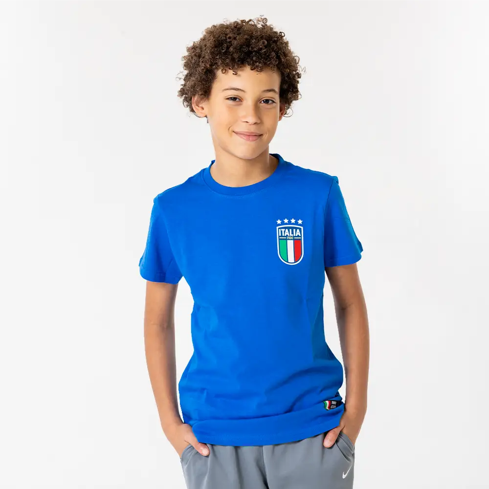 Italie borst logo t shirt kids model 2