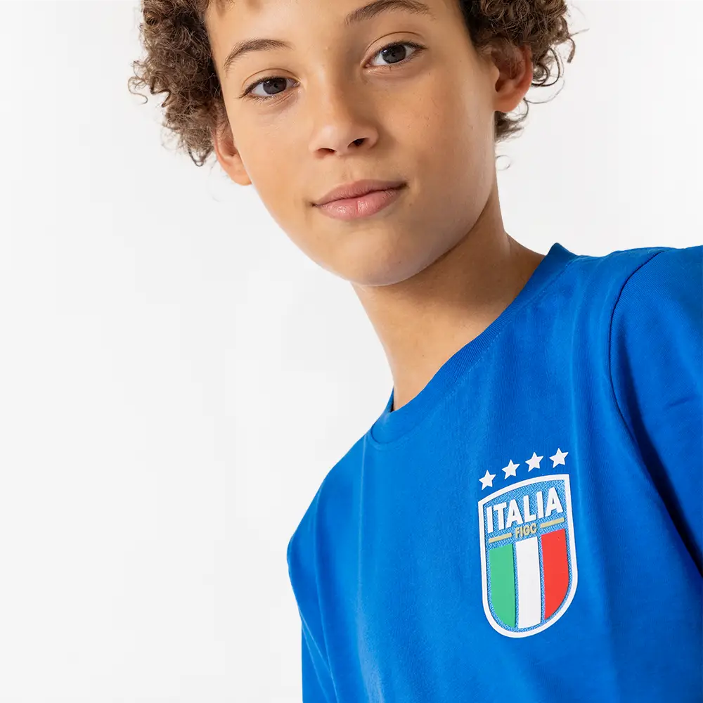 Italie borst logo t shirt kids model 3