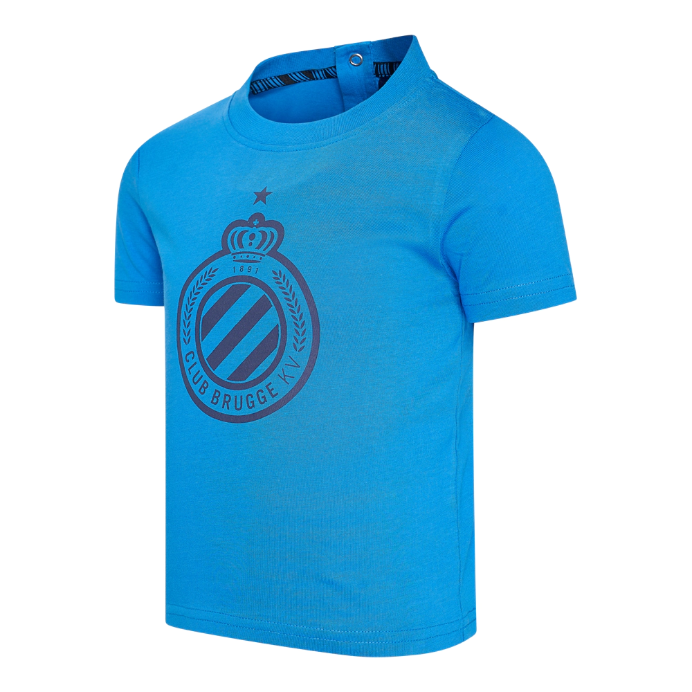 Club Brugge baby voetbaltenue shirt schuin
