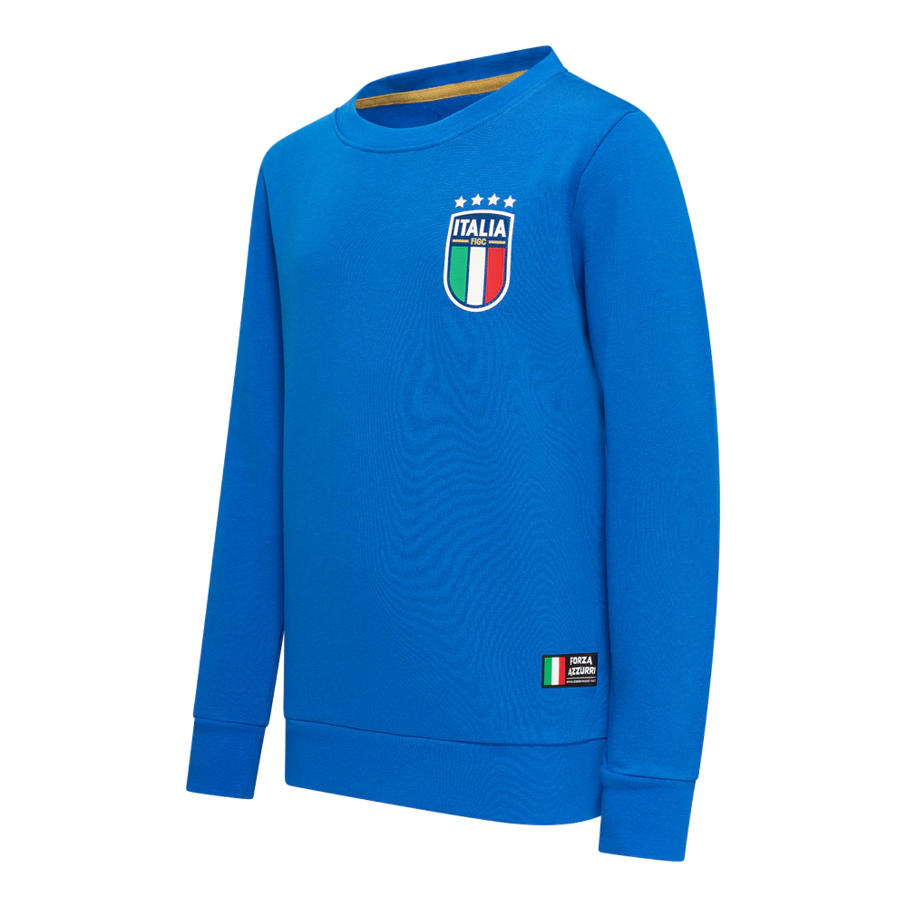 Italiaans elftal big logo kids sweater schuin