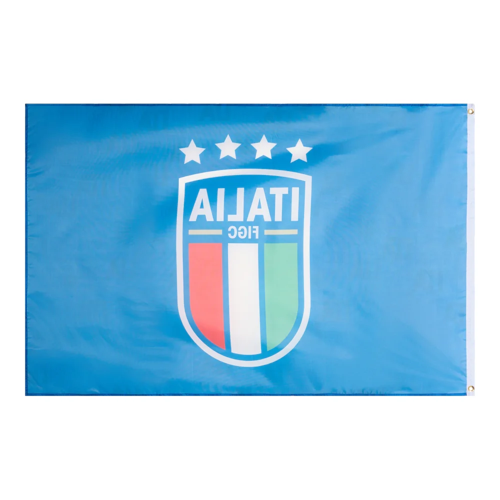 Italiaans elftal vlag achterkant