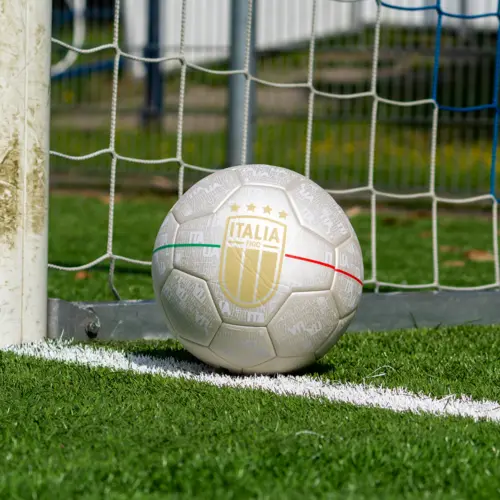 Italiaans elftal voetbal parelwit sfeer