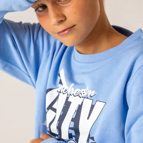 Mancity trui kids voorkant model 3