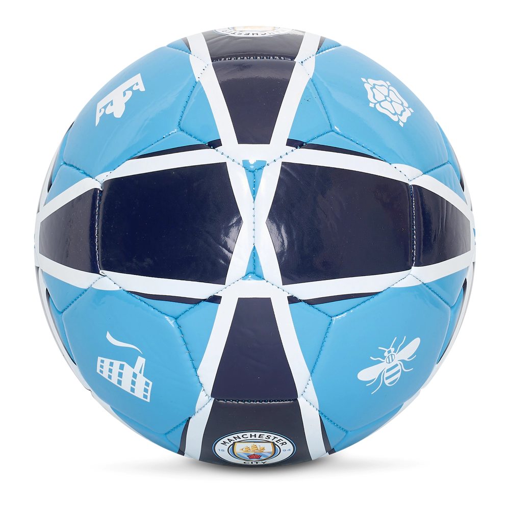 Manchester CIty stripe voetbal home achterzijde