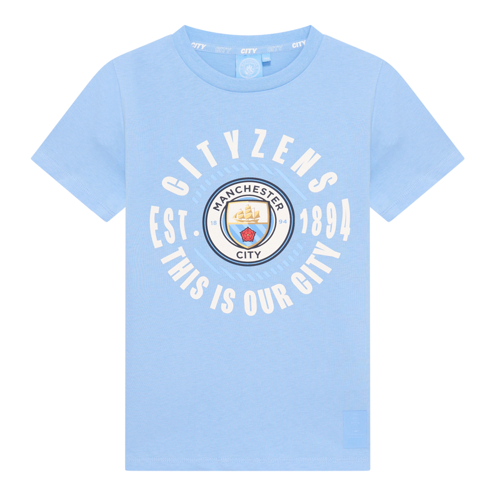 Manchester City big logo kids t-shirt voor