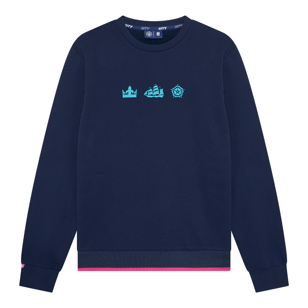 Manchester City big logo sweater voor