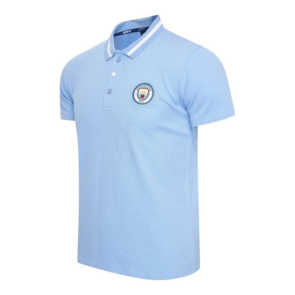 Manchester City heren polo home schuin
