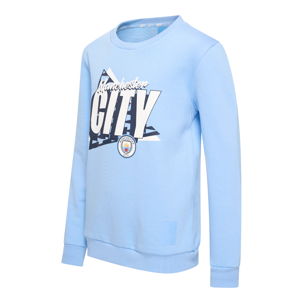 Manchester City logo heren sweater schuin