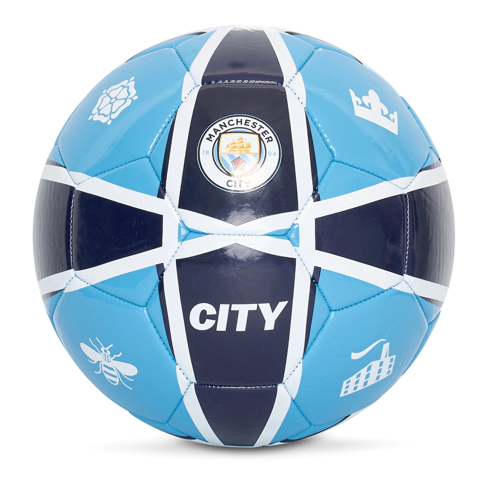 Manchester City stripe voetbal home voorzijde