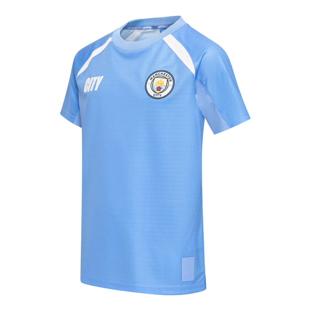 Manchester City thuis shirt kids 25-26 schuin