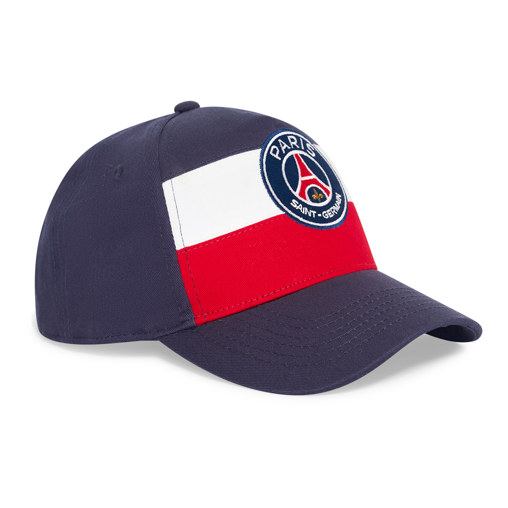 PSG stripe logo pet kids voorzijde
