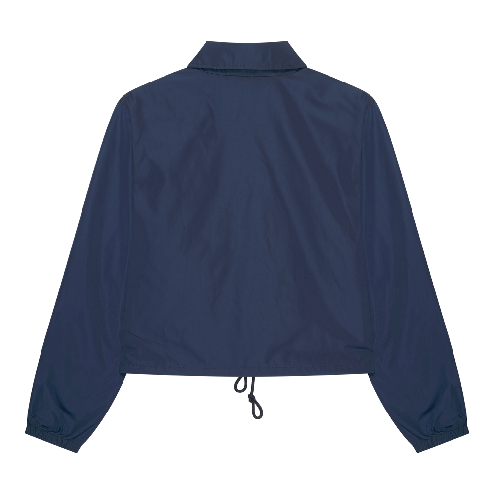 Nederlands Elftal Dames Jacket Crop Logo Navy Blue Achterkant