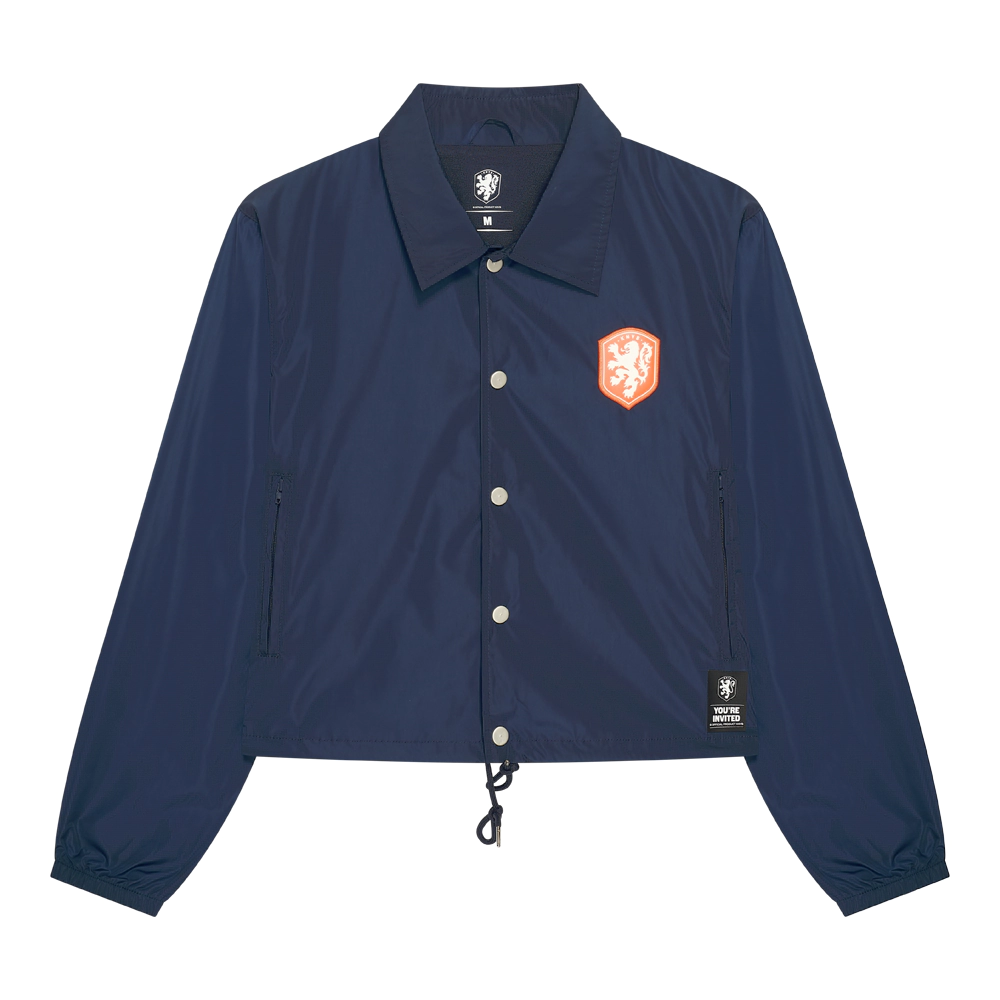 Nederlands Elftal Dames Jacket Crop Logo Navy Blue