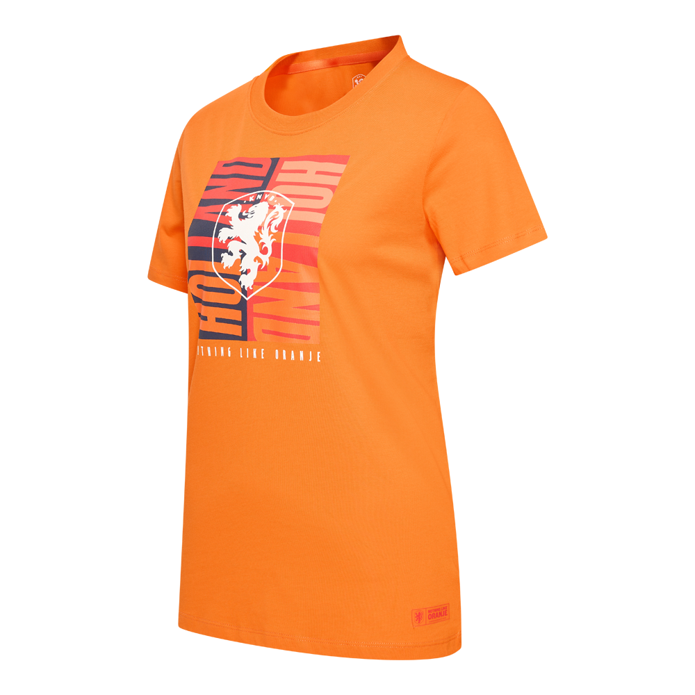 Nederlands elftal shirt big logo oranje zijkant