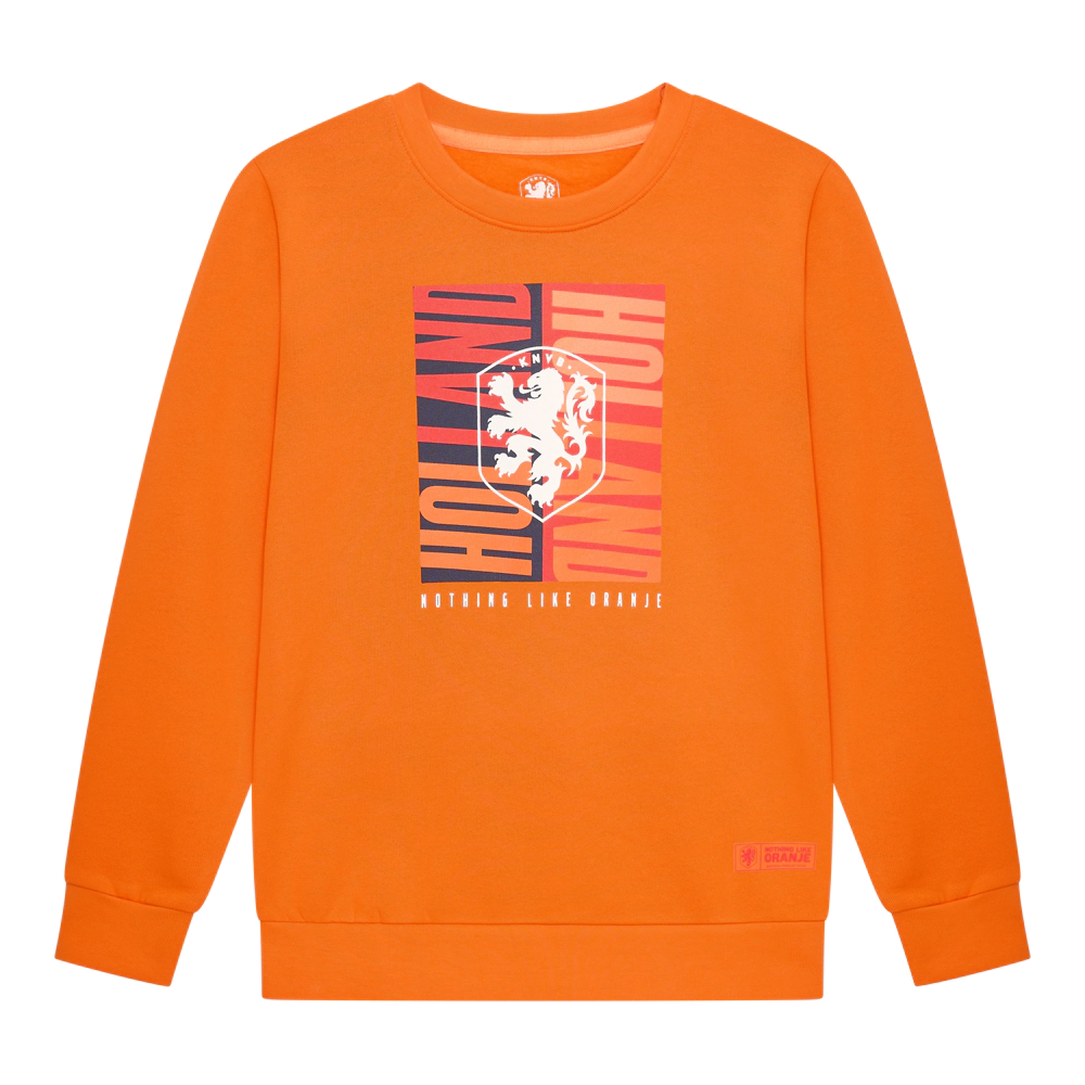 Nederlands Elftal kids Sweater Big Logo Oranje
