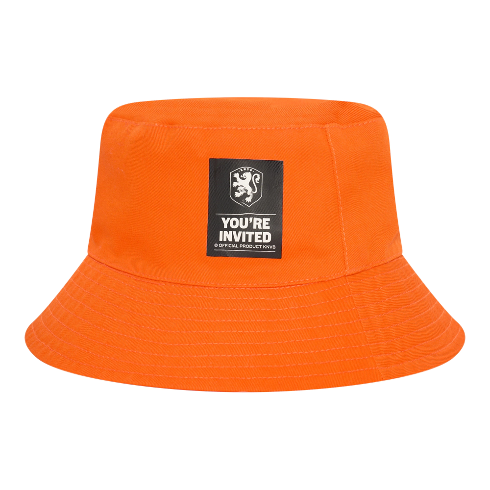 Oranje bucket hat Nederlands elftal reversible achterkant