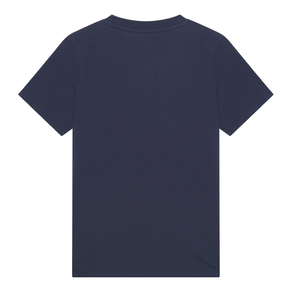 Nederlands elftal logo t shirt navy blue vrouwen achterkant