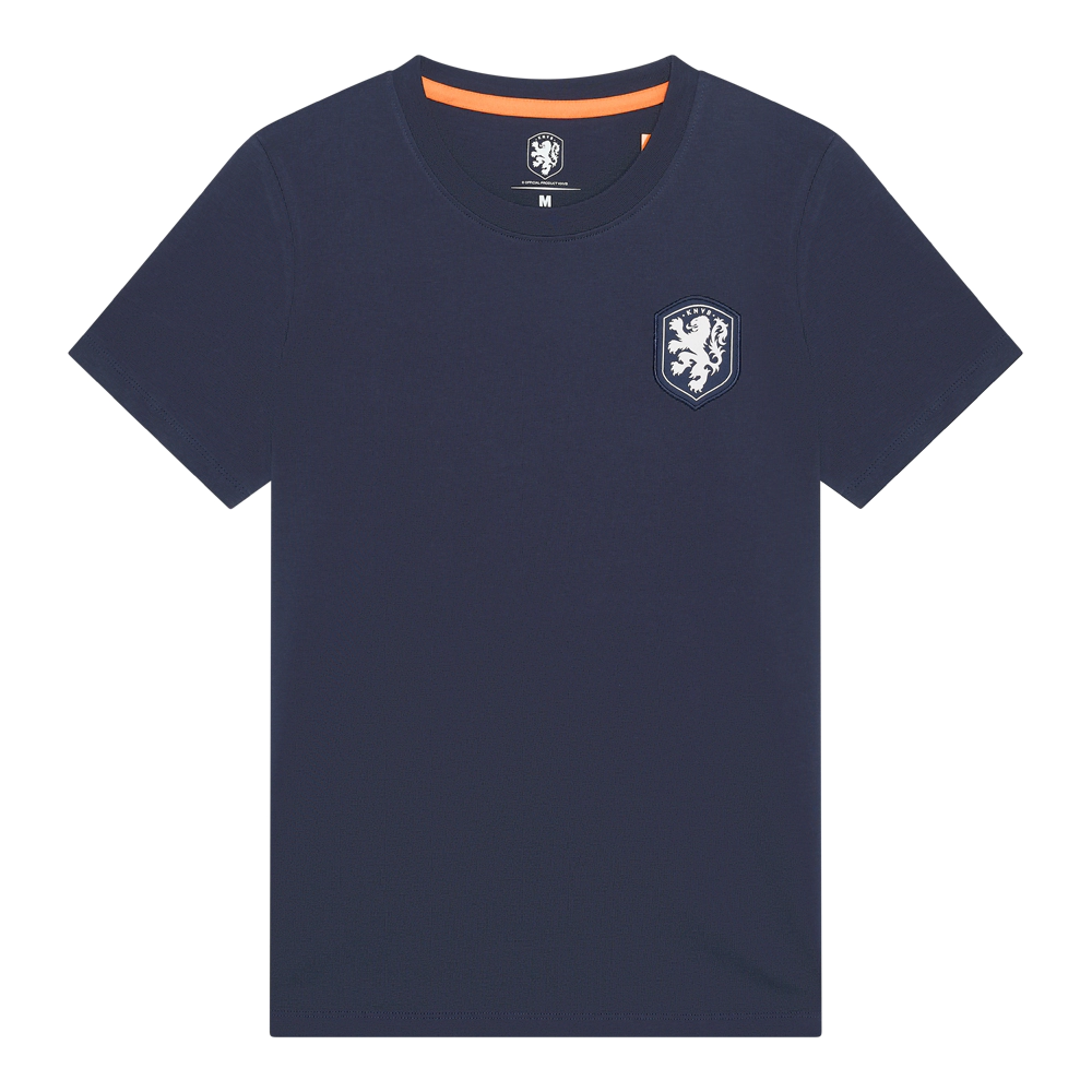 Nederlands elftal logo t shirt navy blue vrouwen