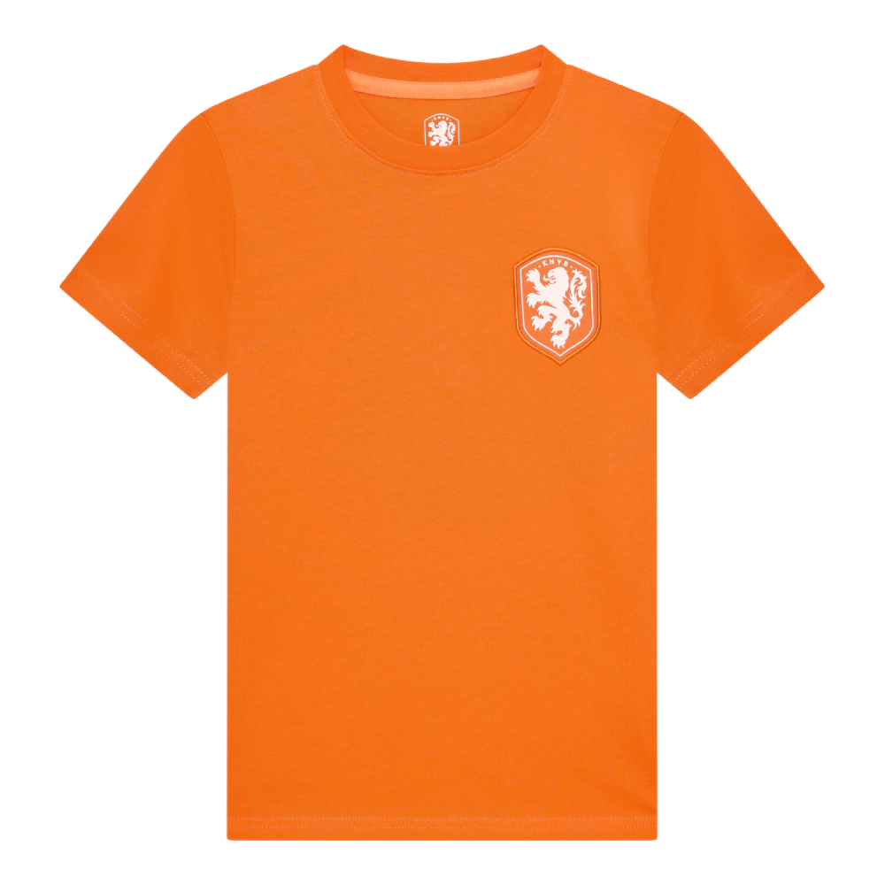 Nederlands elftal logo T-shirt oranje kids