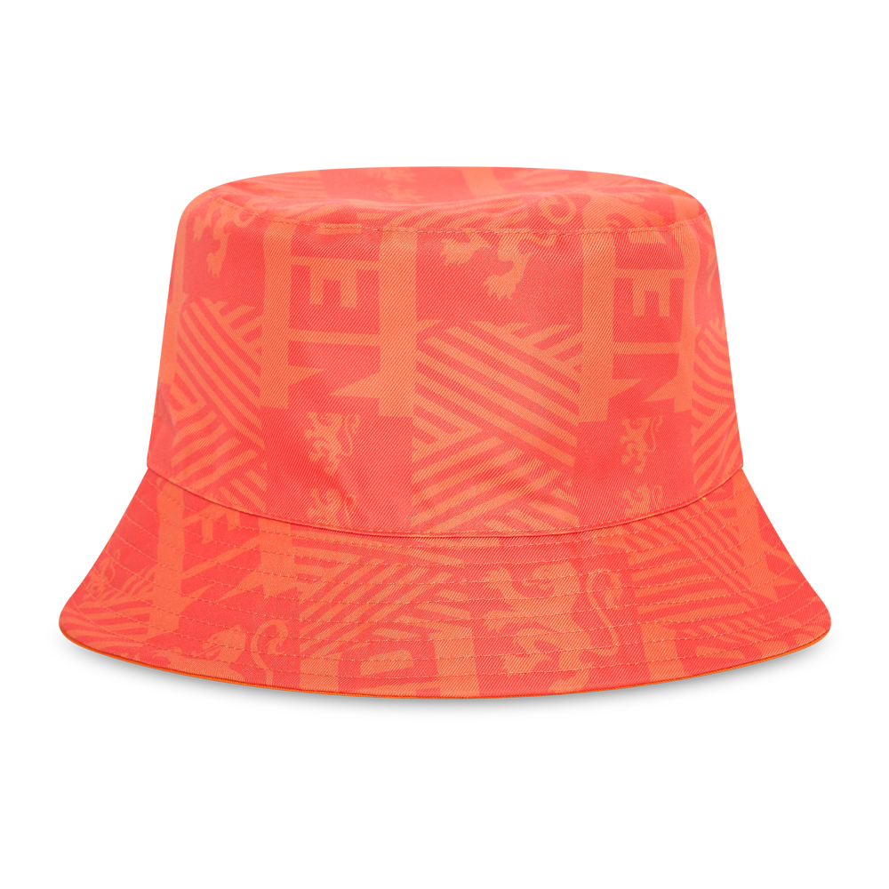 Reversible bucket hat Nederland oranje achterkant