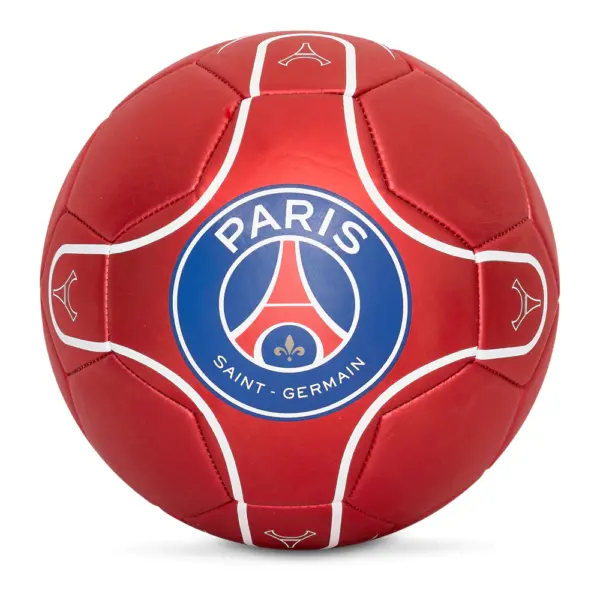 PSG metallic big logo voetbal rood