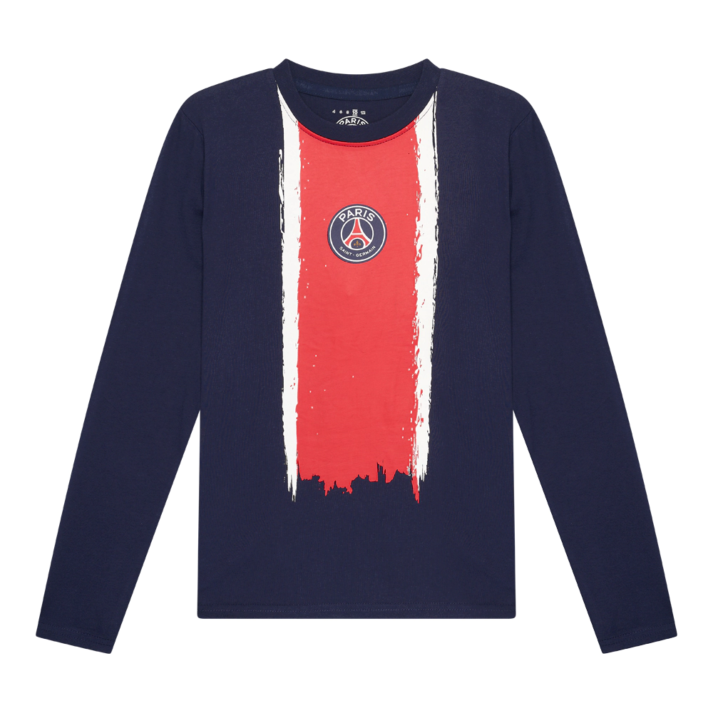PSG pyjama stripe kids shirt voor