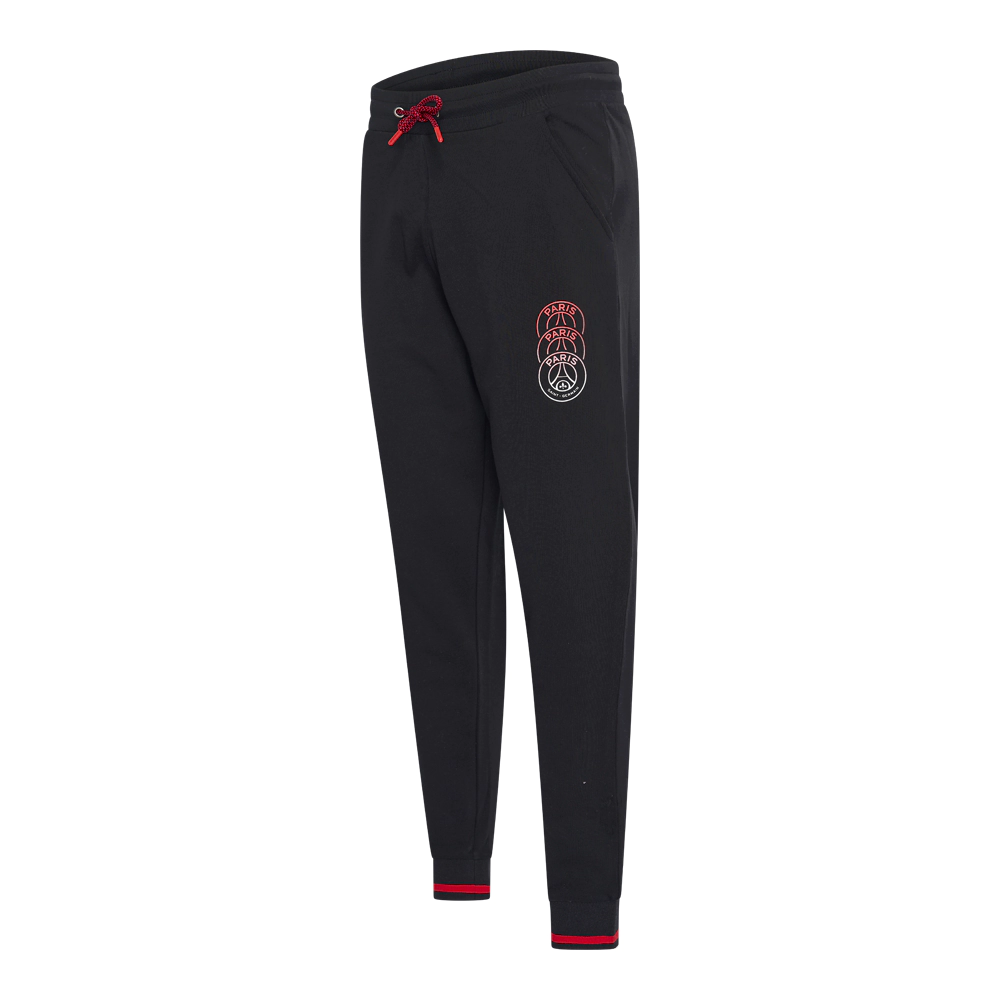 PSG triple logo trainingsbroek heren schuin