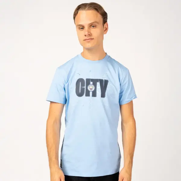 Manchester City thunder t-shirt heren