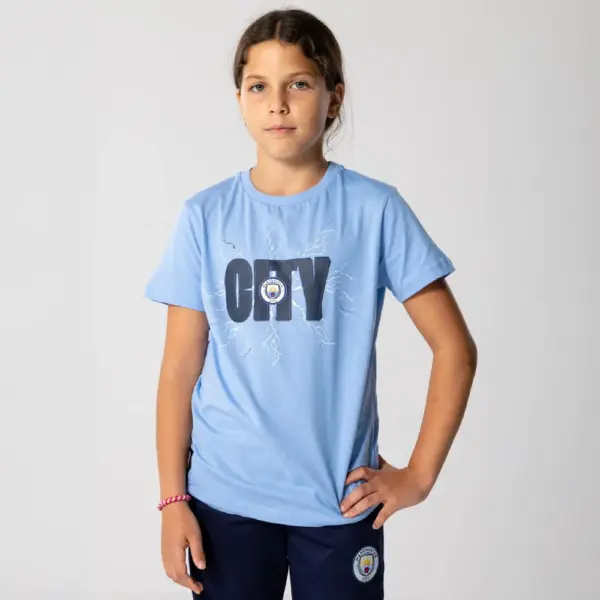 Manchester City thunder t-shirt kids