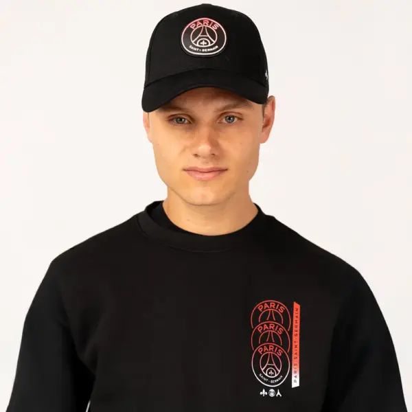 PSG gradient logo pet zwart