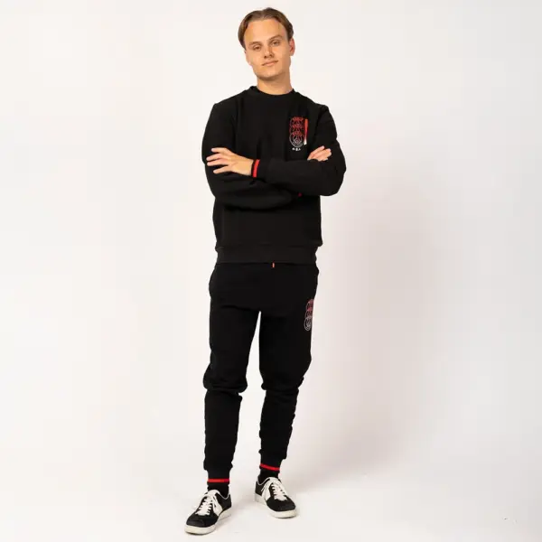 PSG triple logo trainingsbroek zwart heren