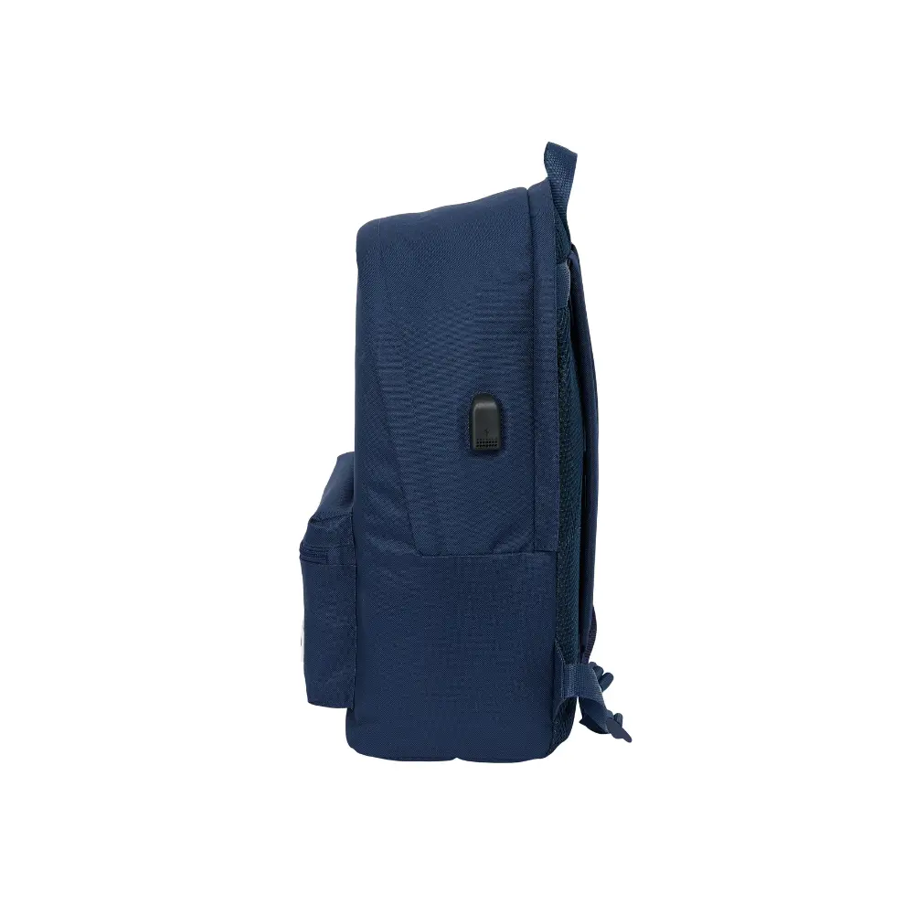 Real Madrid laptoprugzak blauw 44 cm zijkant