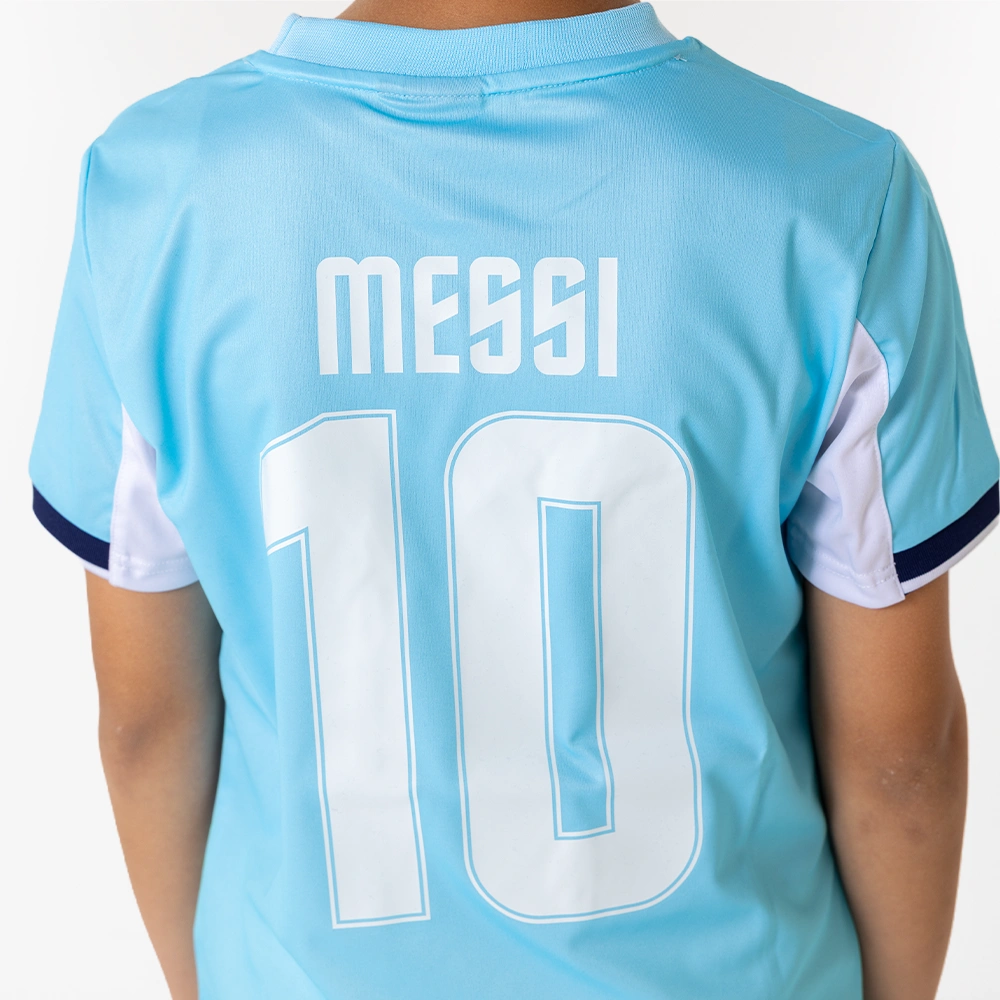 Argentinie thuisshirt messi kids model 3